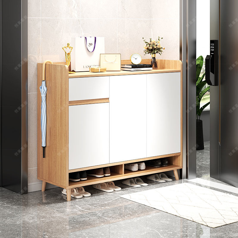 Shoe Cabinet for Home Entrance Indoor Hallway Large Capacity New Model 2024 Entryway Cabinet Light Luxury Shoe Rack Wholesale