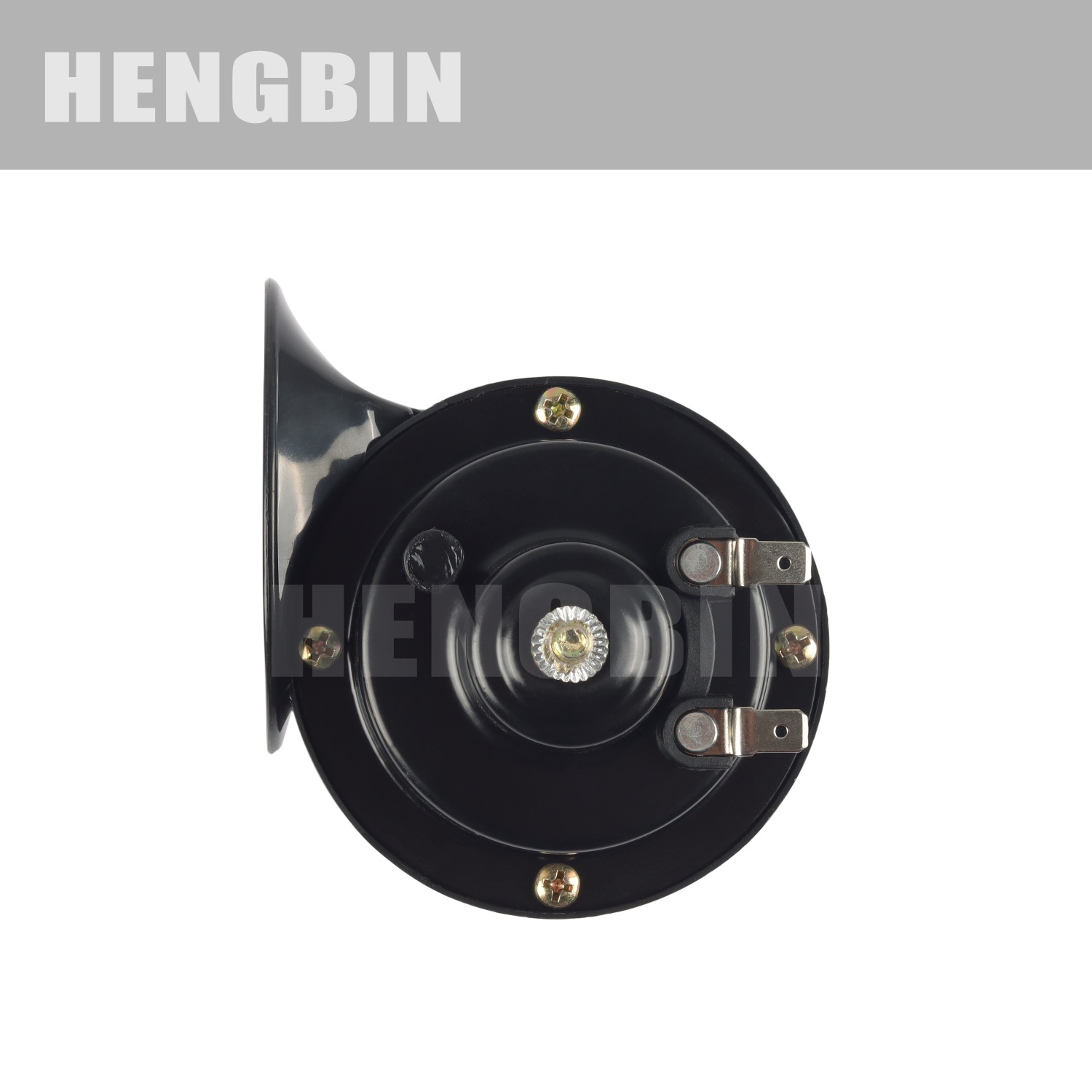 Car Snail Horn Manufacturer Wholesale Motorcycle Modification 12V High and Low Two-Tone Whistle Electric Horn Single Pack 12V