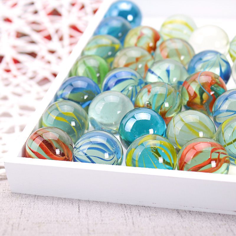Free Shipping Bulk Glass Ball Marbles Kidsren's Game Machine Checkers Marbles 16mm Colorfulful Small Marbles Crystal Ball Toys