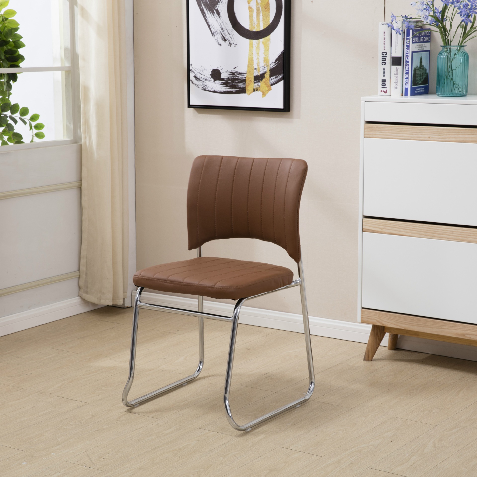 Casual Conference Chair Office Chair Training Chair Staff Chair Mahjong Chair Chess and Card Chair Employee Chair Back Chair Multi-Color &