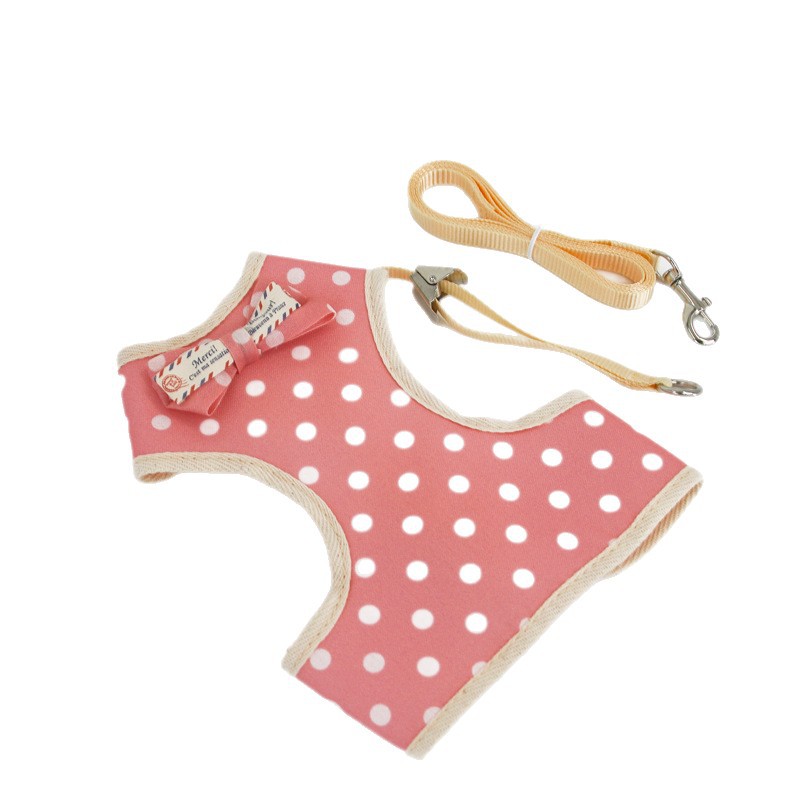 Cat Traction Rope, Special Cat Walking Rope for Large and Small Cats, Anti-Breakaway Cat Chain, Pet Comfortable and Cute Vest Harness