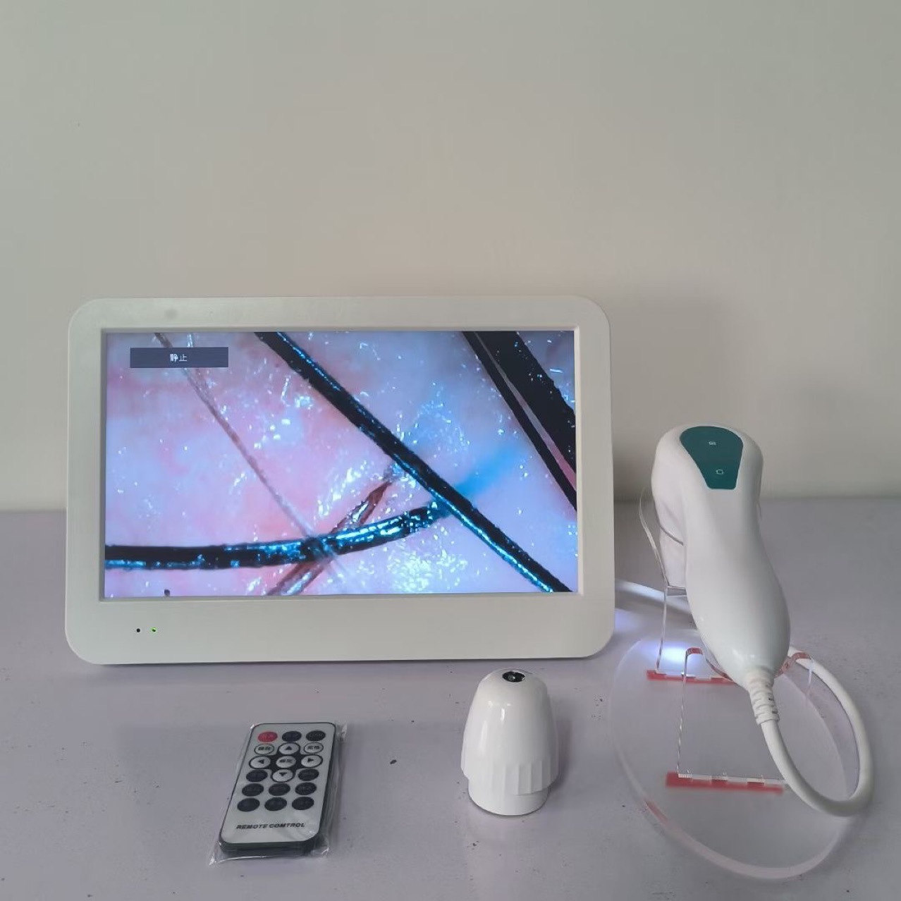 HD scalp detector barber shop hair follicle test instrument skin facial analysis all-in-one machine with screen