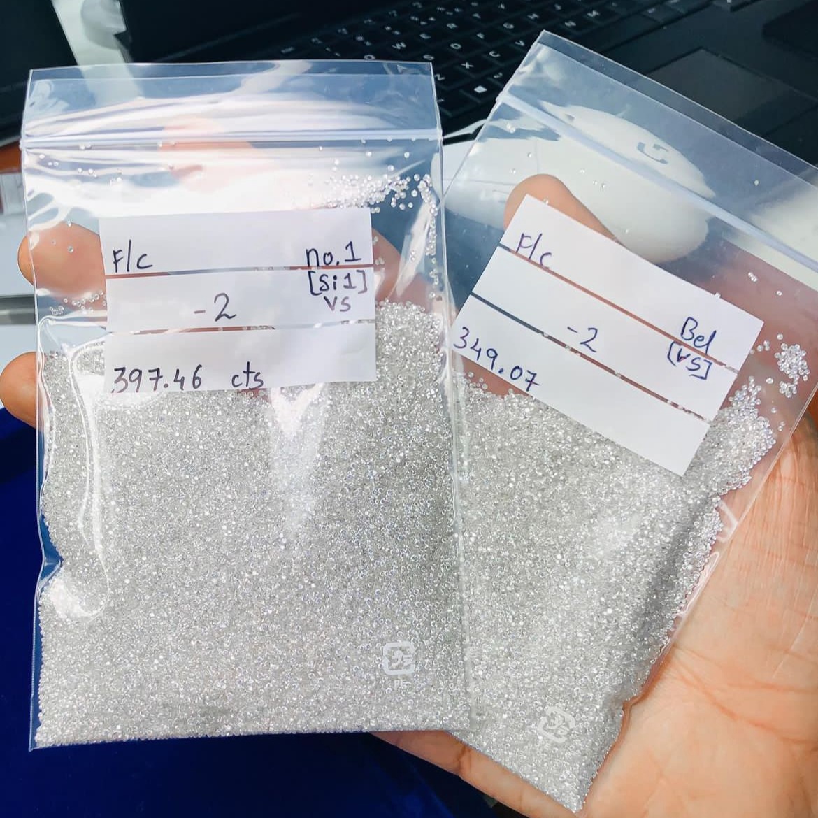 South Africa Natural Diamond Real Diamond Wholesale SLR Foot Reverse Stone Broken Diamond Bare Diamond Jewelry Jade Processing Inlaid Stone