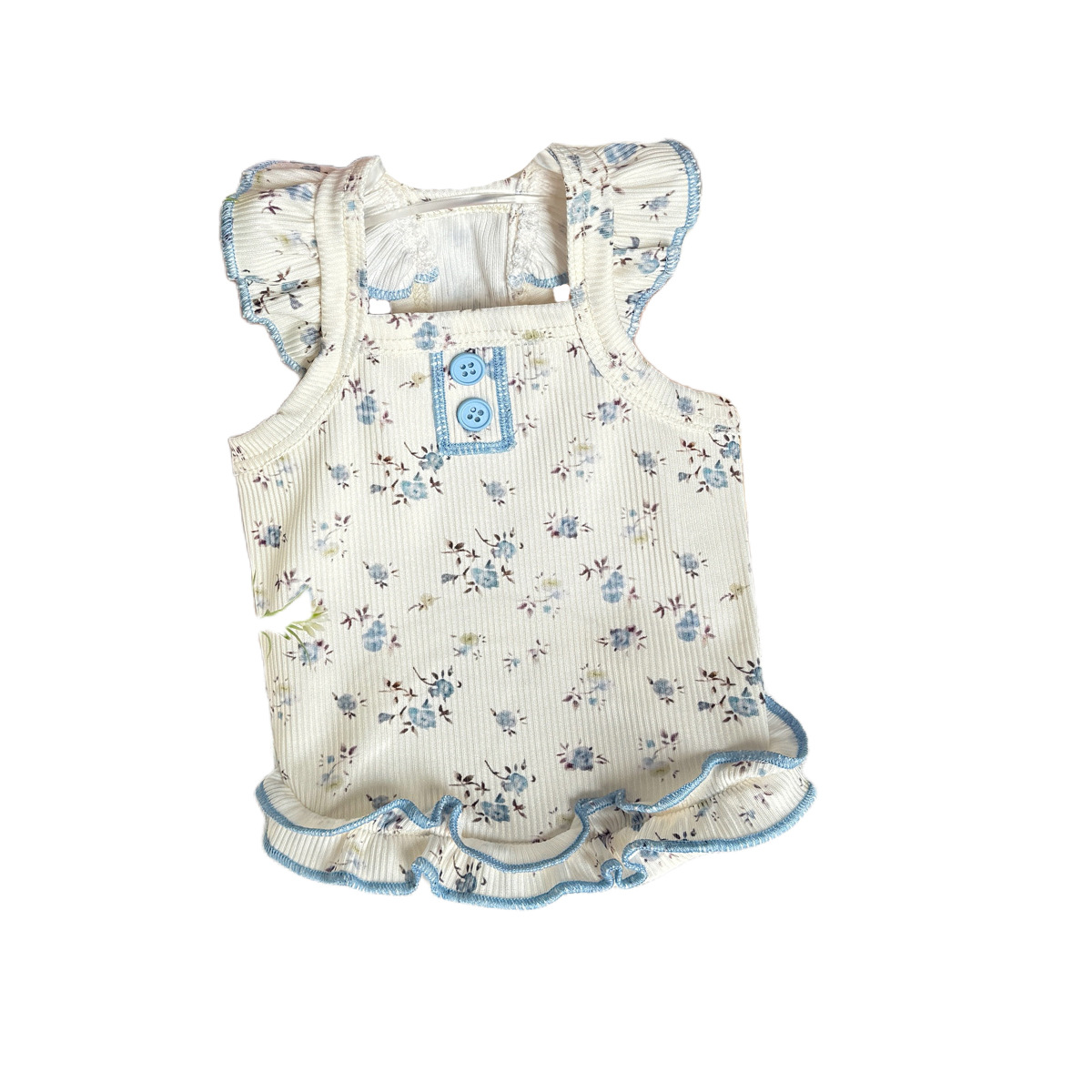 New cute wind ice silk cotton pet dog cat puffy dress teddy bear can be pulled clothes wholesale