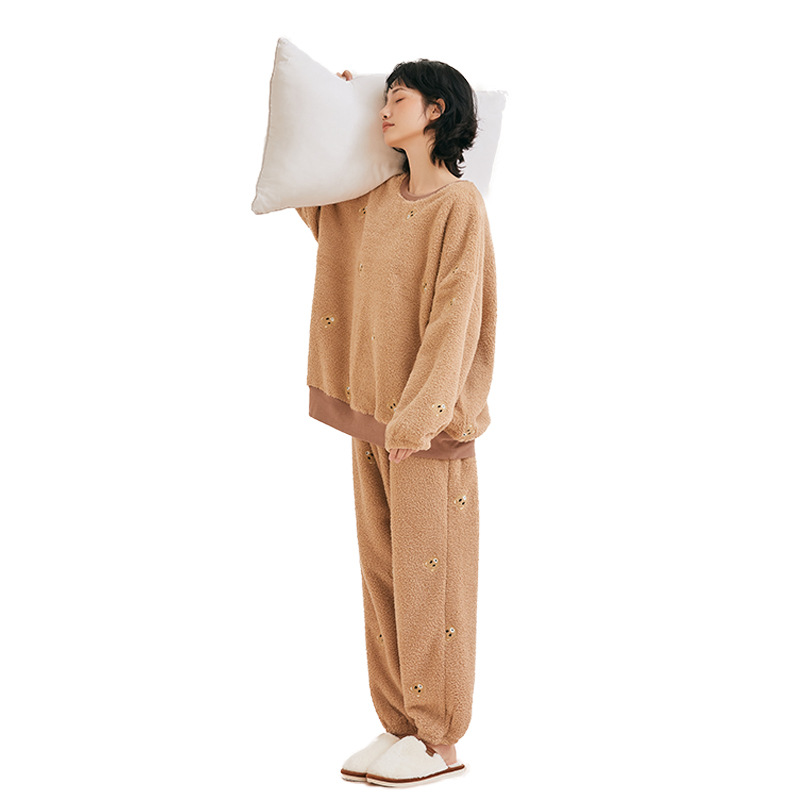 Pregnant Women's Home Clothes Autumn and Winter Thickened New Pregnant Women's Pajamas Loose Pregnant Women's Casual Clothes Pregnant Women's suit Maternity Clothes