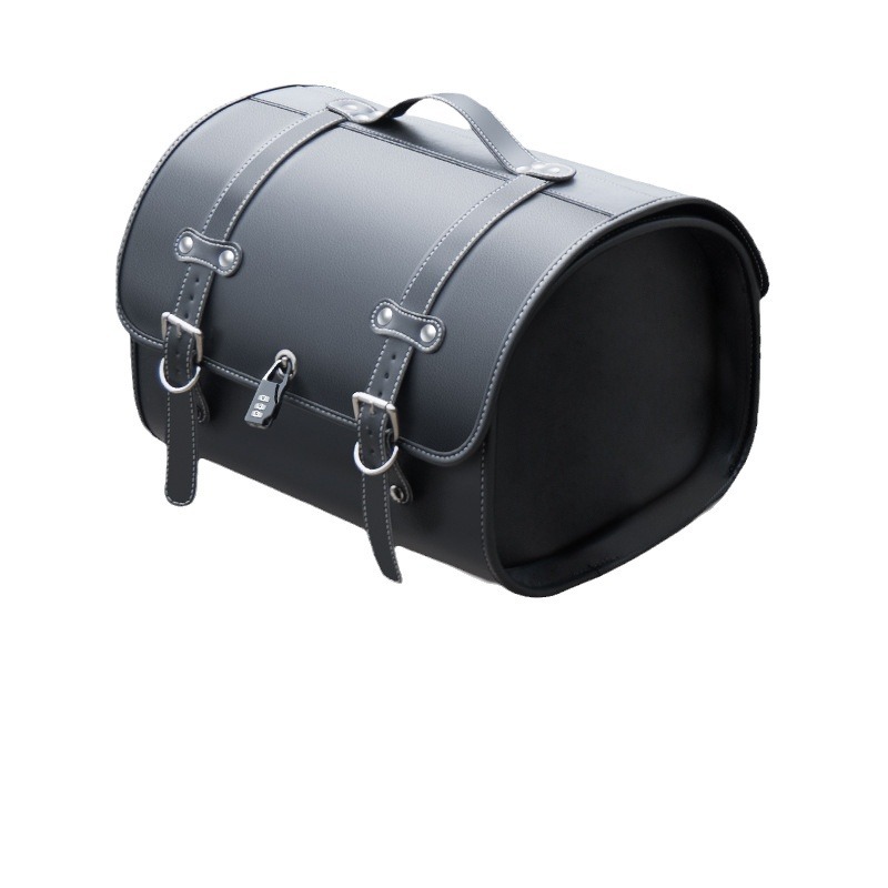 Motorcycle Tail Box Large Capacity Storage Waterproof Electric Car Trunk Pedal Motorcycle Tail Box Retro Tail Bag