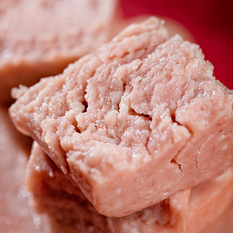 Dehe Canned Luncheon Meat Hot Pot Camping Sandwich Instant Food Whole Box Wholesale Catering Commercial Ham Canned Food