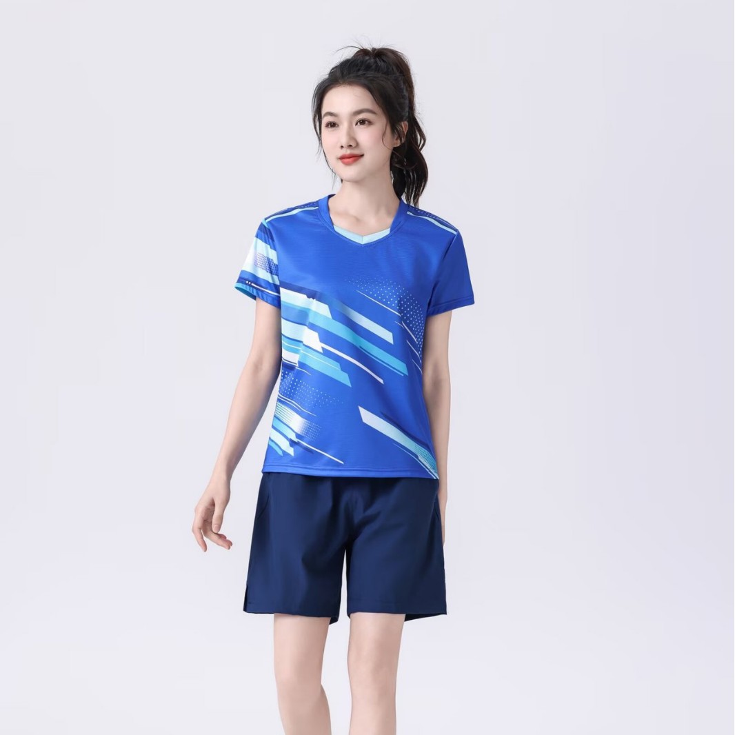 Table Tennis Badminton Clothing New Summer Breathable Quick-Drying Sweat-Absorbent Jersey Boys and Girls Clothing Provincial Team Competition Clothing Special