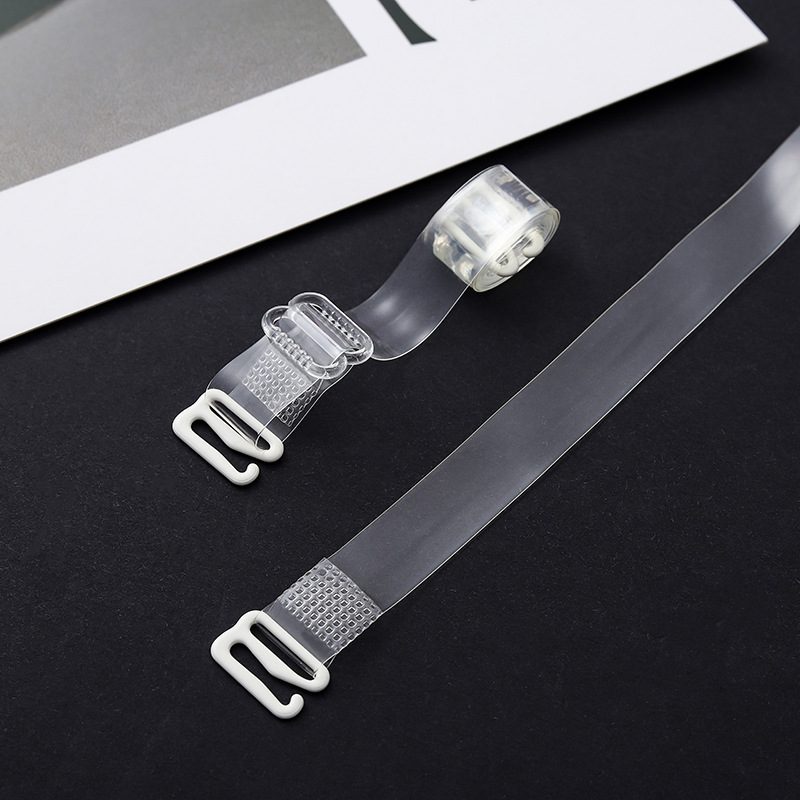 European and American Cross-border Underwear Transparent Shoulder Strap Lengthen Bra with Invisible Back Non-slip Bra Exposed Shoulder Strap