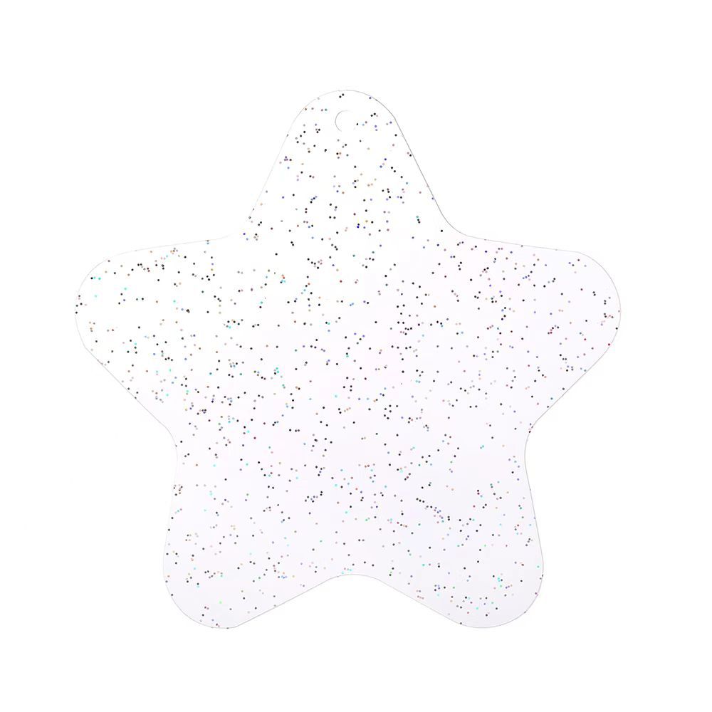 Goo plate goo card wholesale transparent acrylic glitter gradient keychain pendant DIY creative goo card sticker suit