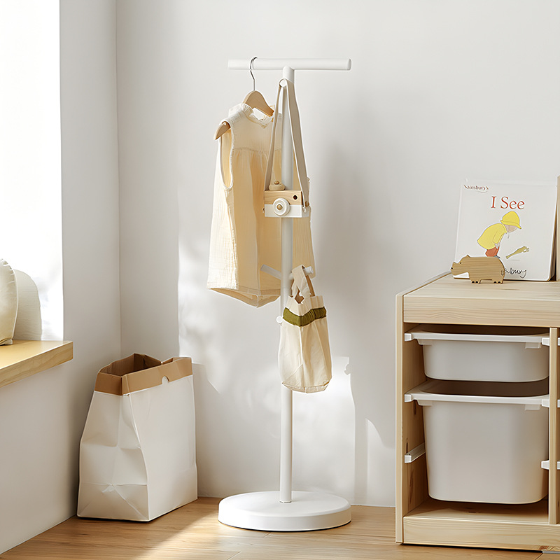Простая вешалка для детей с утяжеленным основанием, съемная металлическая вешалка для рюкзаков