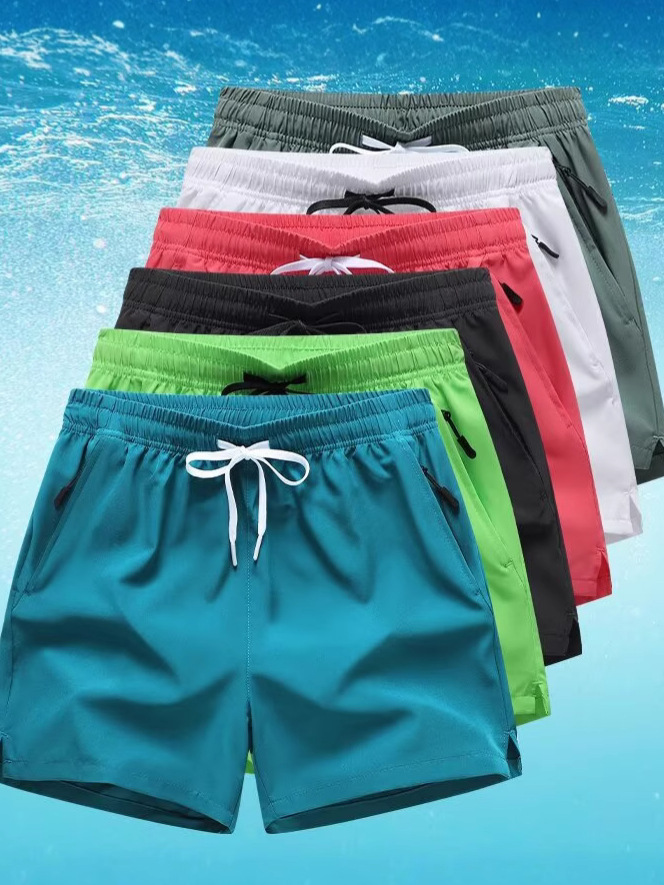 похудение мужские летние беговые фитнес баскетбольные шорты из льняного шелка быстросохнущие пляжные шорты для активного отдыха 3-балльные