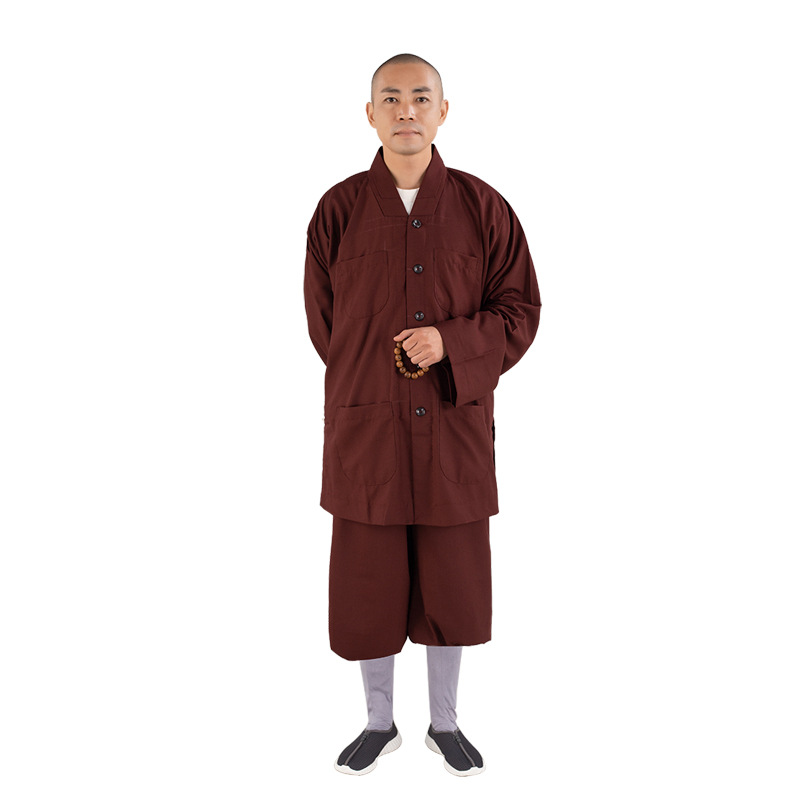 Jiyuan Monk Clothes Monk Clothes Short Jacket Monk People Xizang Blue Jacket TR Luohan Jacket Men's and Women's Summer Husband Clothes