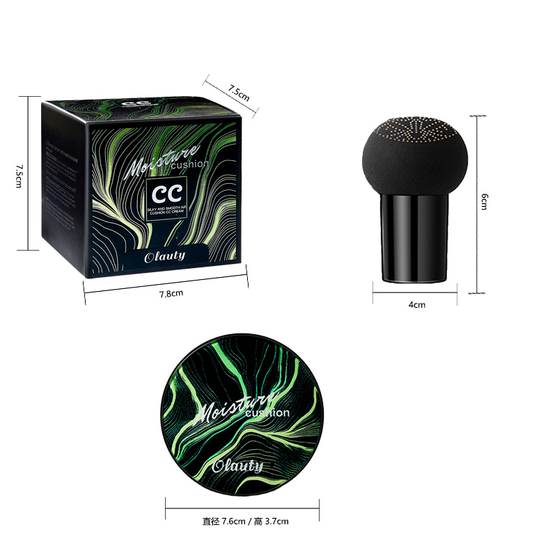 Authentic Mushroom Head Cushion Cc Foundation Liquid Concealer Bb Cream Waterproof Isolation with Mirror Cross-Border English Label Available