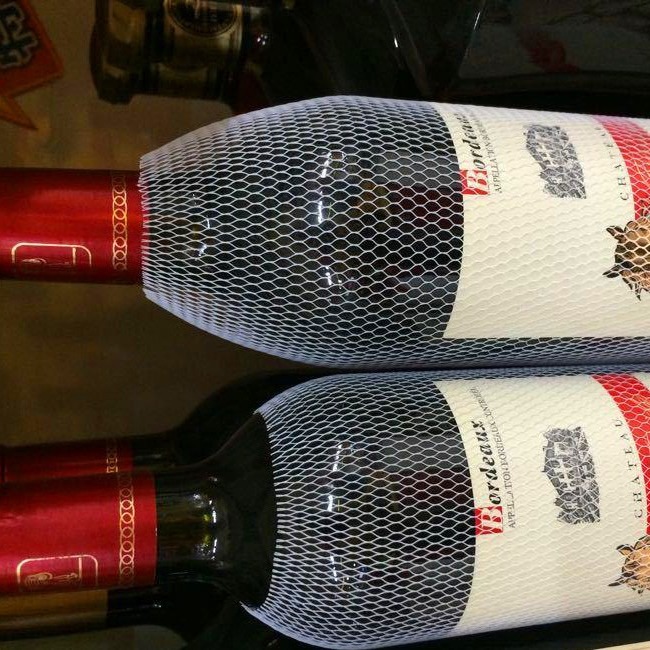 Утолщенный сетчатый чехол для бутылок красного вина, высококачественный сетчатый чехол для минеральной воды, специализированное производство пластиковых противоударных сеток