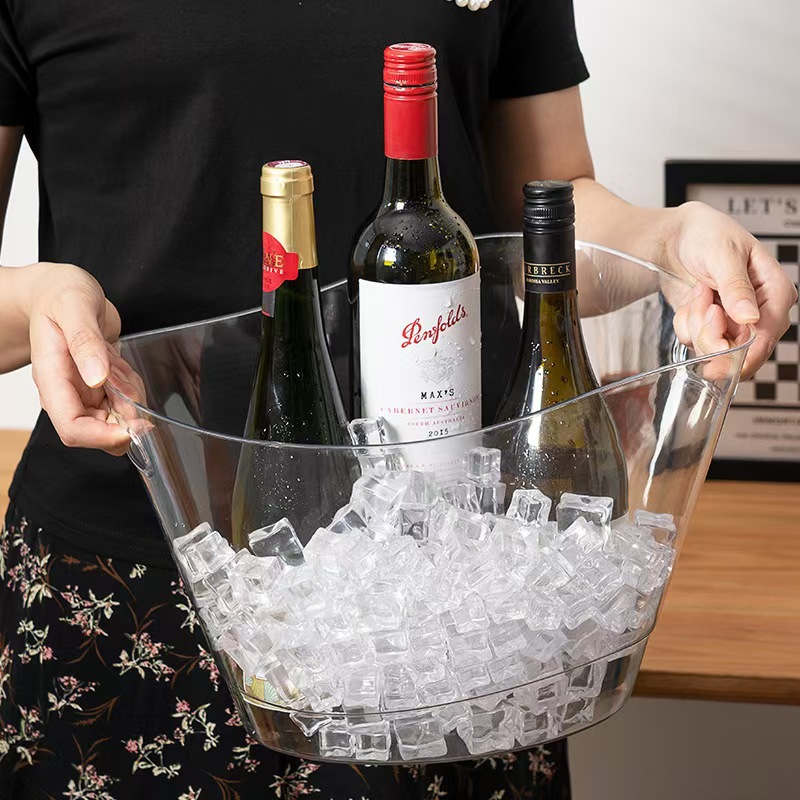 Большое ведро для льда, домашнее ведро большой емкости для хранения пива, шампанского и вина