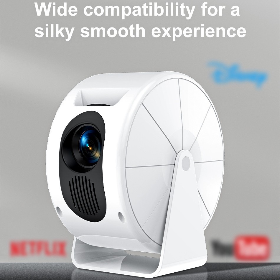 Cross-Border High-Lumen Home Ultra-High-Definition Projector Android System Comes with Ptz Home Mobile Phone 4K Projector