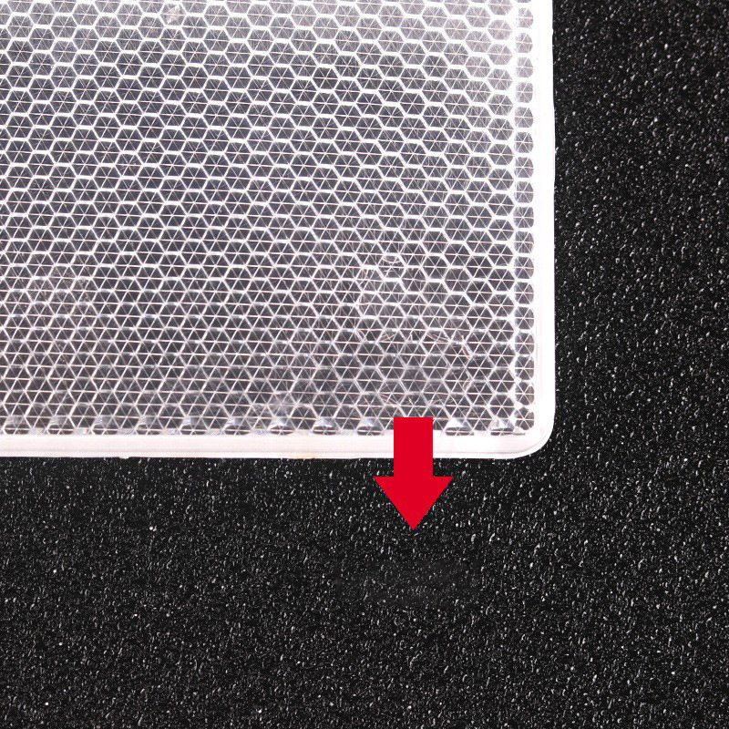 Box Truck Reflector Car Reflector Reflector Plastic Annual Review Warning Sticker Body Red and White Reflective Strip