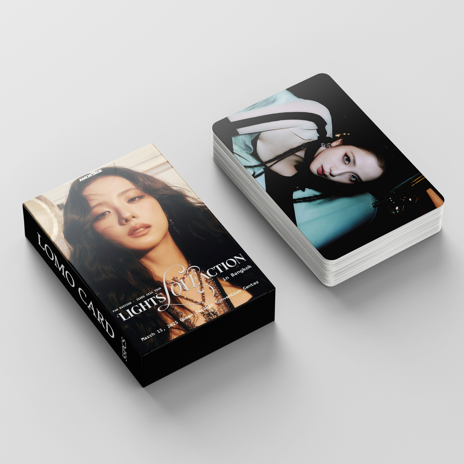 55 штук карточек Джису розового чернила Amortage в наличии Ким Чжи-Су