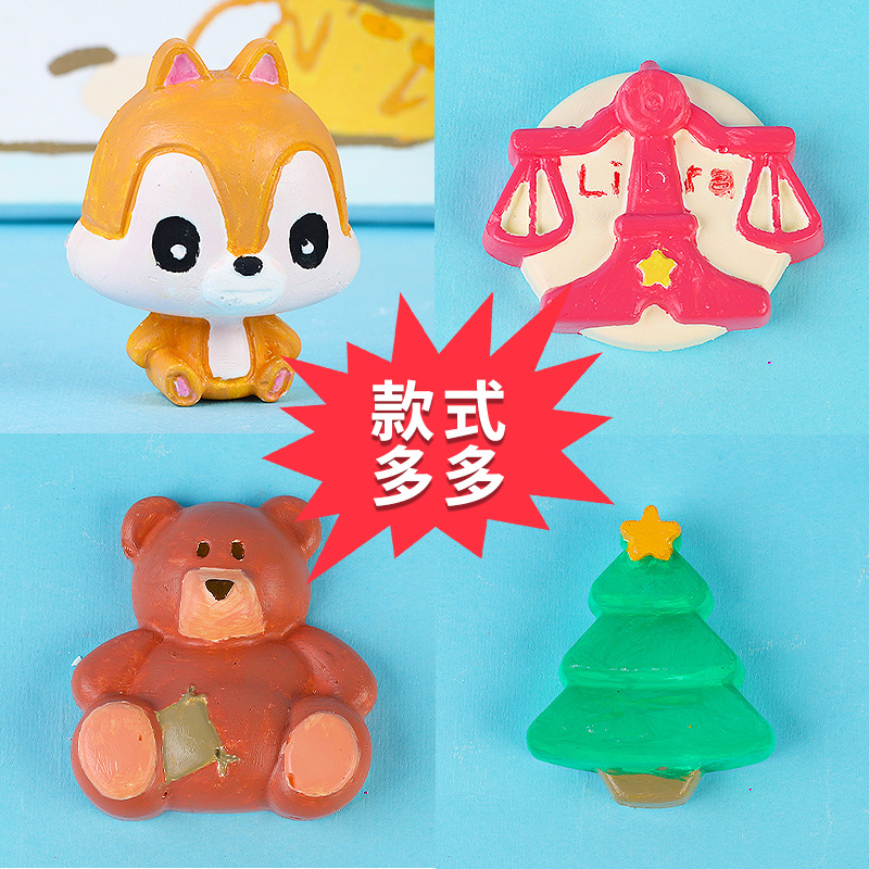 Cartoon painted plaster doll wholesale children's DIY hand painted graffiti educational toys creative painting suit