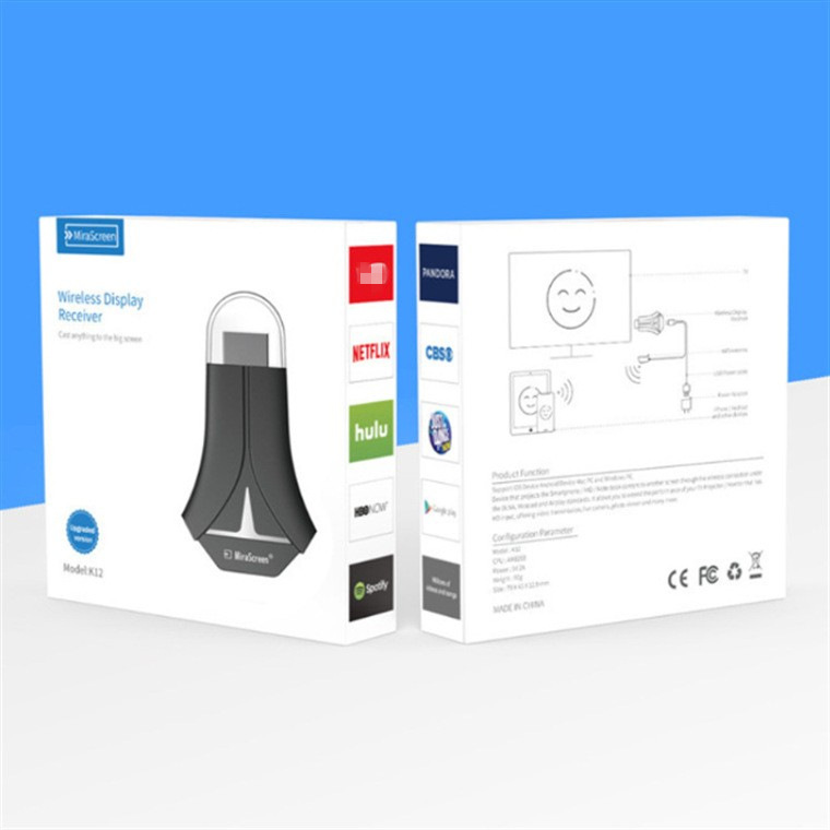 K12 smart phone wireless co-screen HDTV HD projector projector TV display push treasure