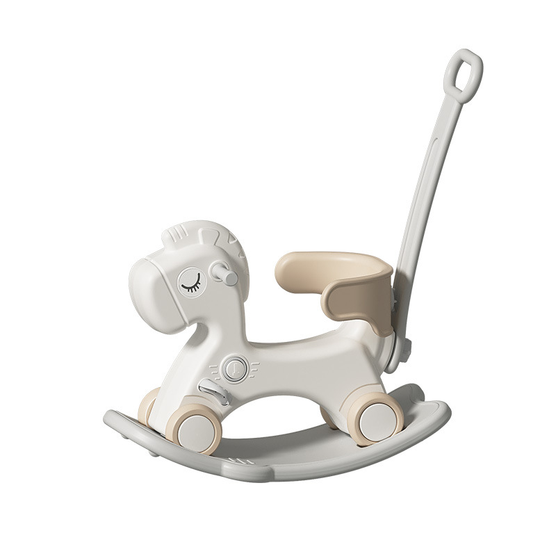 Baby Rocking Horse Kidsren's Rocking Horse Toy Rocking Horse Yo-Yo Car Two-In-One Baby Rocking Car Home Anti-Fall