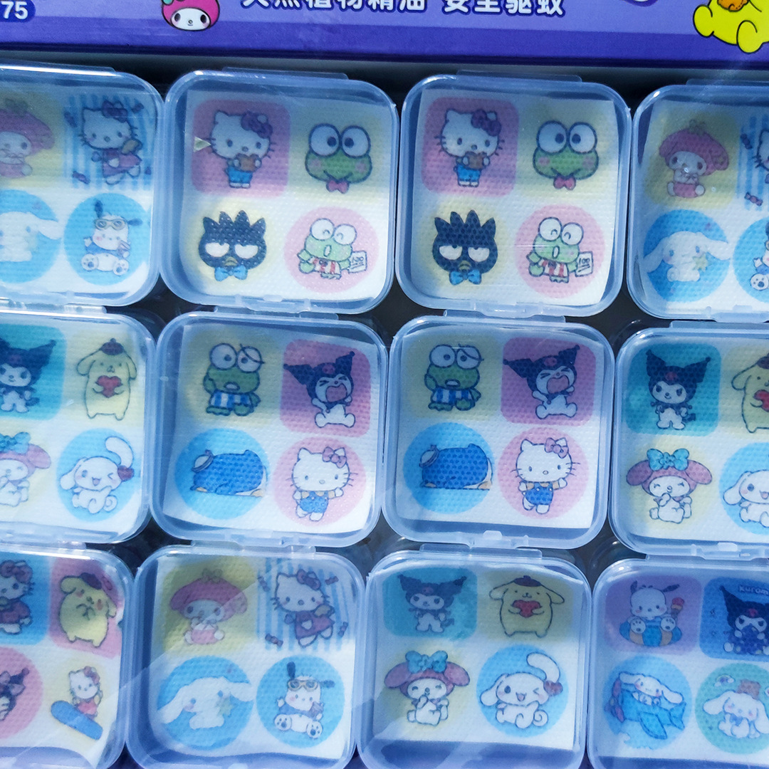 Retail 1 Yuan Store Mosquito Repellent Stickers Summer Anti-Mosquito Kidsren Cartoon Anti-Mosquito Stickers for Insect Bites Outdoor Wholesale
