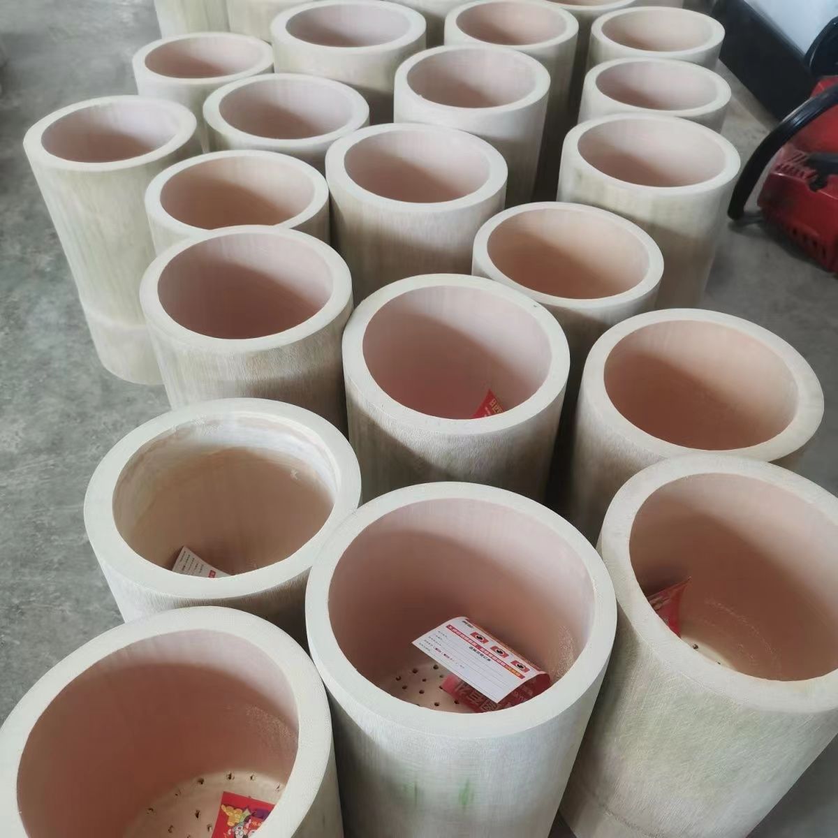 Steamed Rice Bucket Household Bamboo Tube Extra Large Old Root Steamer Bamboo Handmade Bamboo Bucket Steamed Rice with Safety Capture