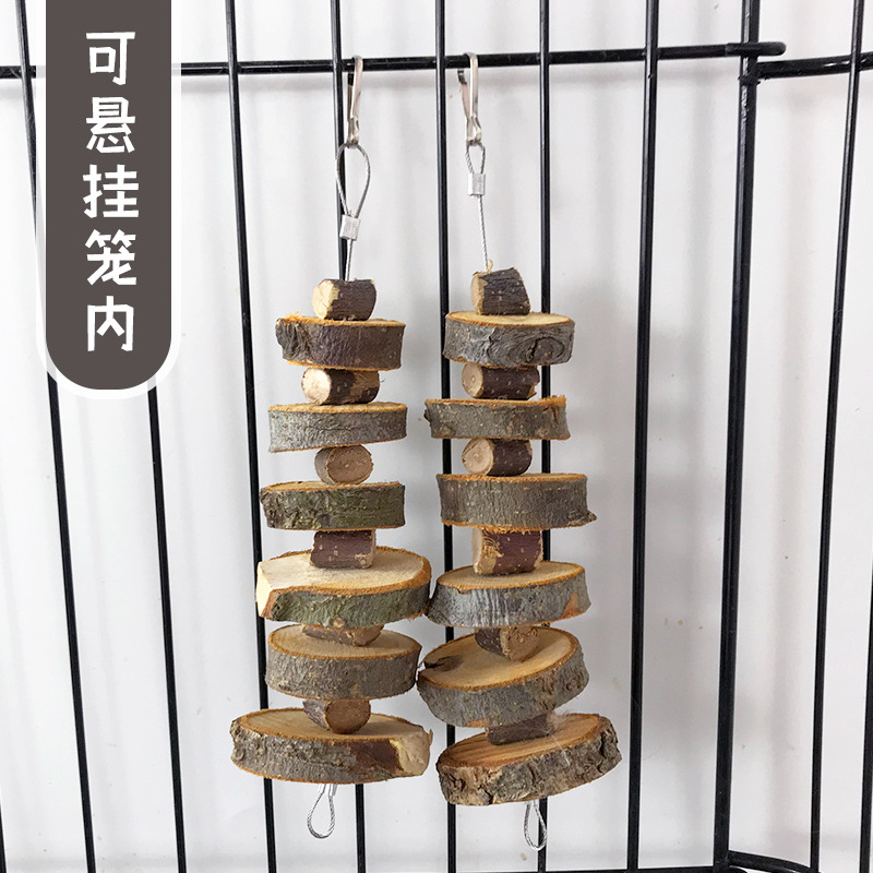 Pet apple wood molar string rabbit toy rabbit guinea pig Totoro hamster molar supplies apple wood bite string