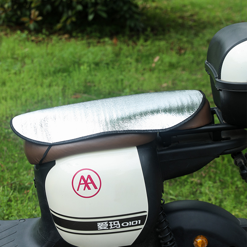 Summer Motorcycle Cushion Bubble Anti-perm Mat Battery Car Sunscreen Mat Reflective Heat Insulation Mat Aluminum Foil Sunshade Waterproof Cover