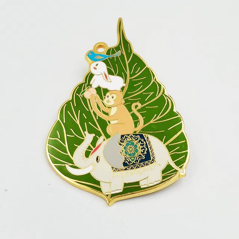 Metal Badge Custom Manufacturer Five-Pointed Star Cartoon Animation Badge Brooch Medal Custom School Badge Paint Processing