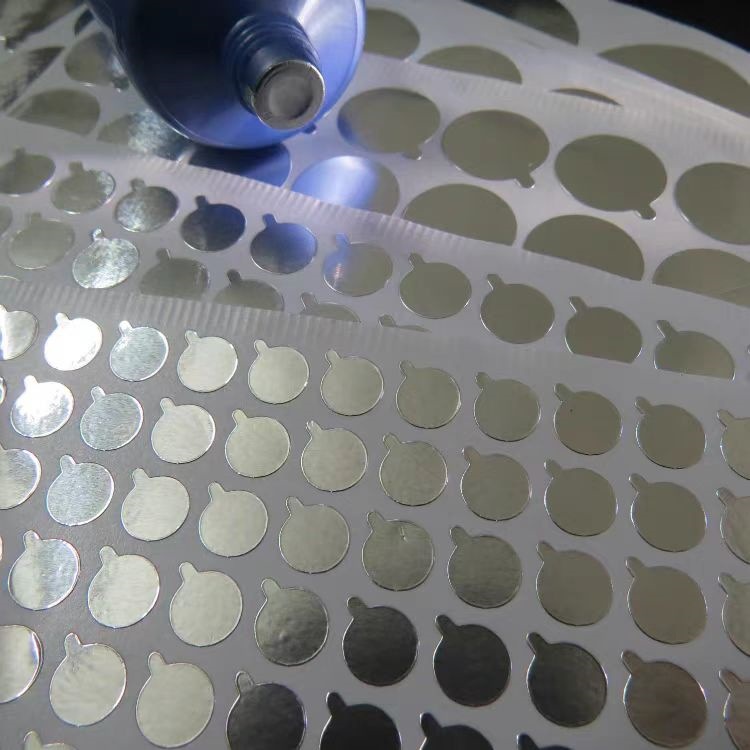 Glued Aluminum Foil Easy-To-Tear Sealing Sticker Bottle Mouth Sticker Aluminum Foil Sealing Self-Adhesive Sticker Cosmetic Aluminum Foil Sticker