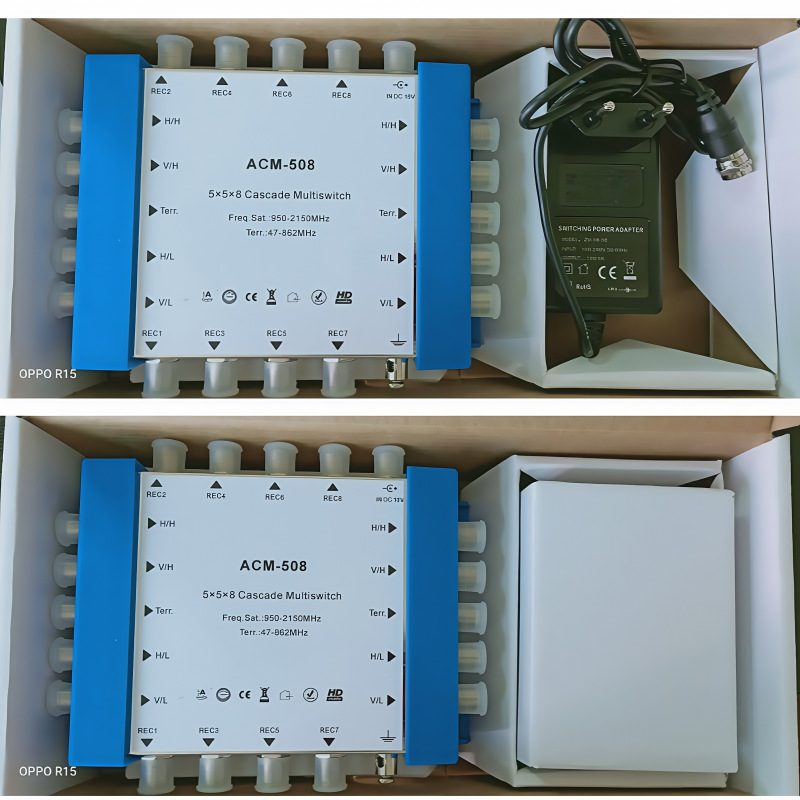 5*8Satellite Cascadable Multiswitch Five-In and Eight-Out Cascaded Multi-Switch Ms58C