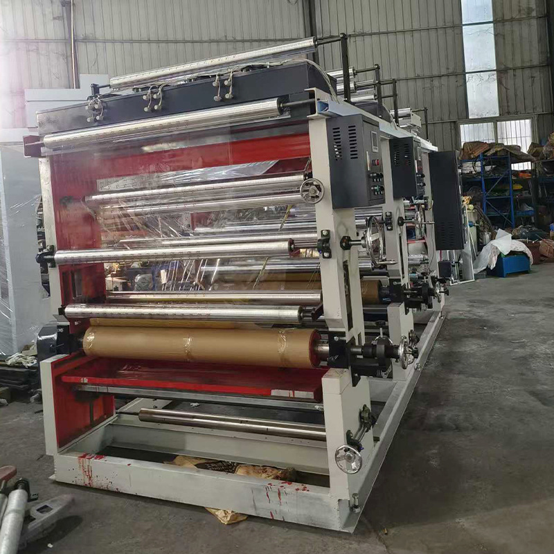 1000 type 2 color copperplate double sided printing machine with shaft plastic film printing machine pe plastic bag printing machine