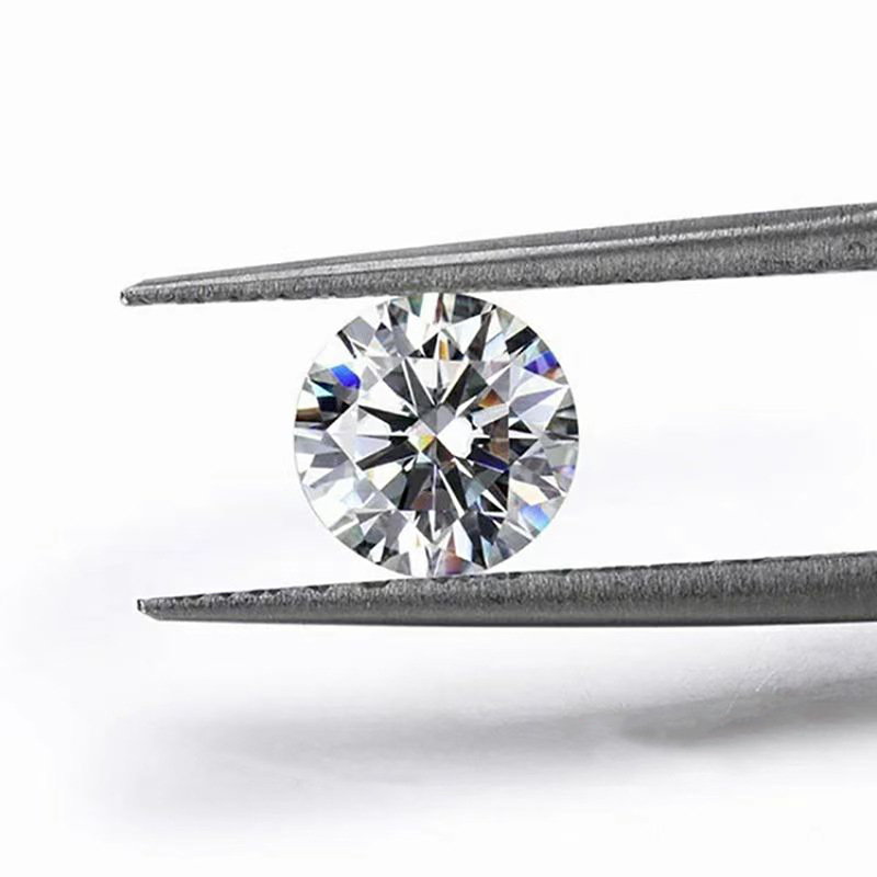 Прямые поставки фабрики выращенный алмаз круглой нарезки мелкие белые камни высокой чистоты для ювелирных изделий