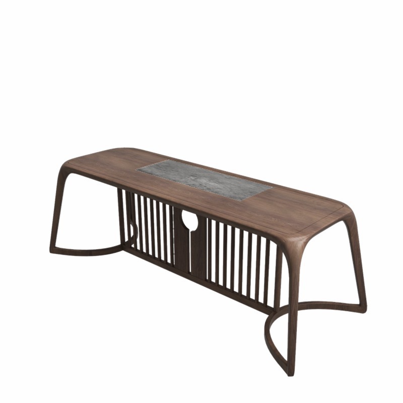 New Chinese Style Solid Wood Tea Table and Chair Combination Zen Tea Table Tea Table Kung Fu Tea Art Table Hotel Tea House Furniture