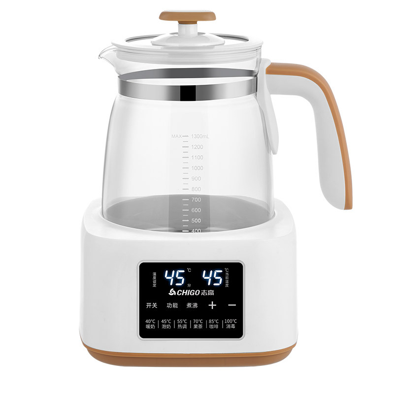 Chigo Baby Milk Regulator Multifunctional Thermostatic Kettle 1.3L Household Large-Capacity Bottle Sterilization Milk Warmer Health Kettle