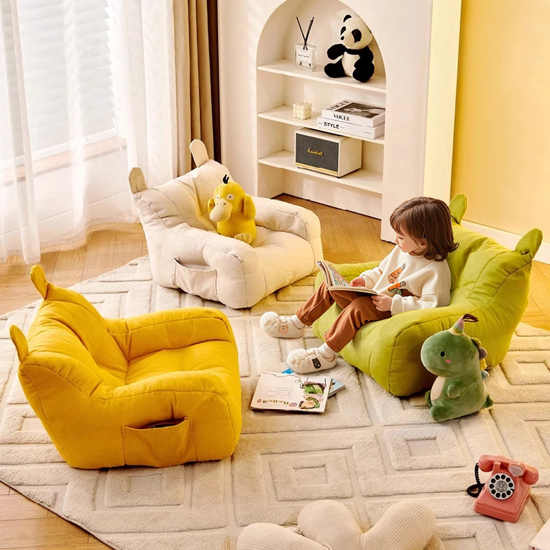 Single Sofa Children's Small Sofa Chair Baby Reading Corner Children's Boys and Girls Sofa Home Cute Labeling Cross-border