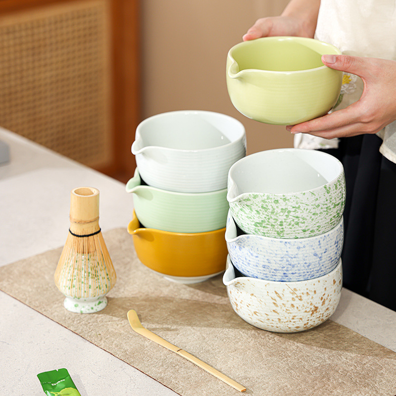 Чайный венчик для матча, набор с чашей для матча