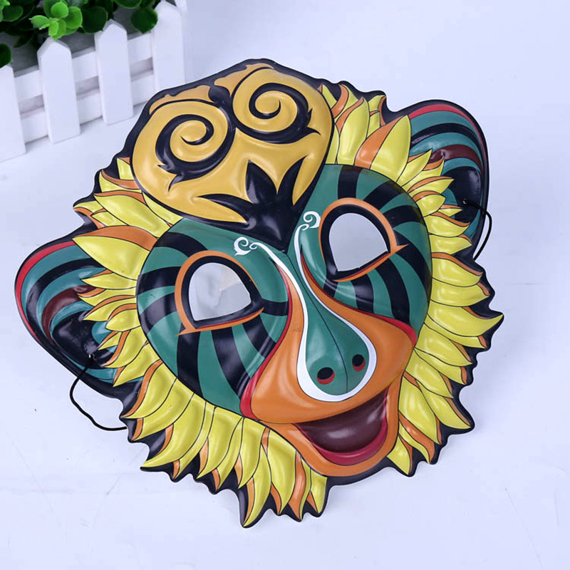 Factory wholesale PVC Cartoon Cartoon mask for performance drama mask DIY production cool decorative mask
