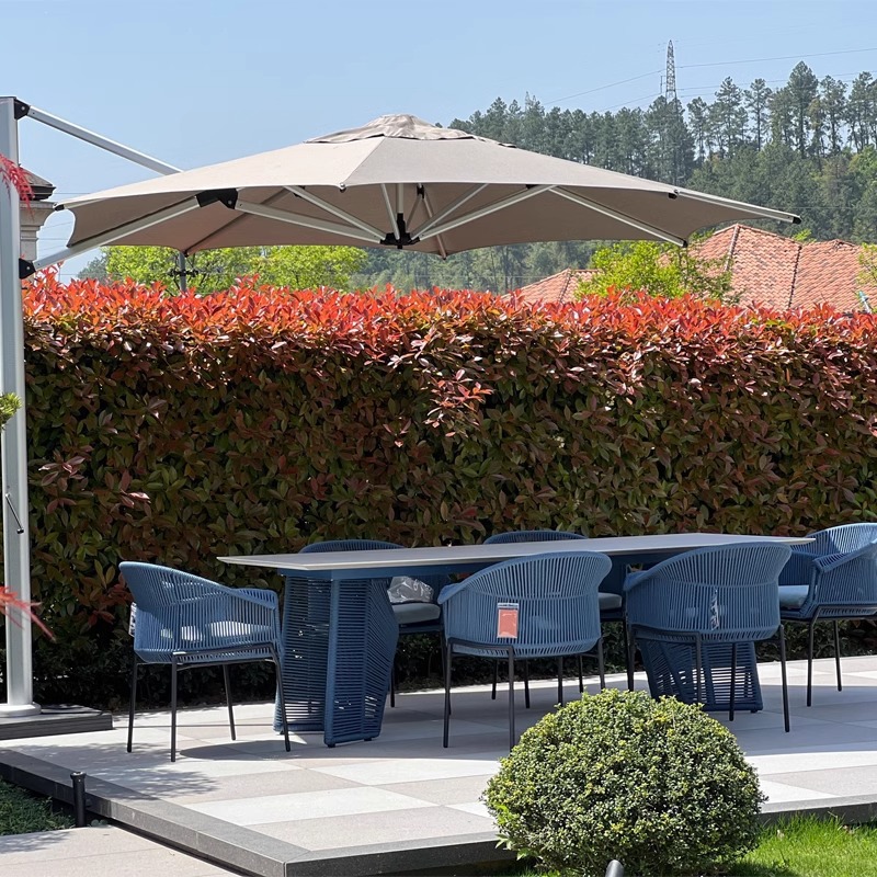 Outdoor Courtyard Rattan Sofa Single Rattan Chair Combination Table and Chair Nordic Balcony Hotel Homestay Garden Lounger Bar Chair