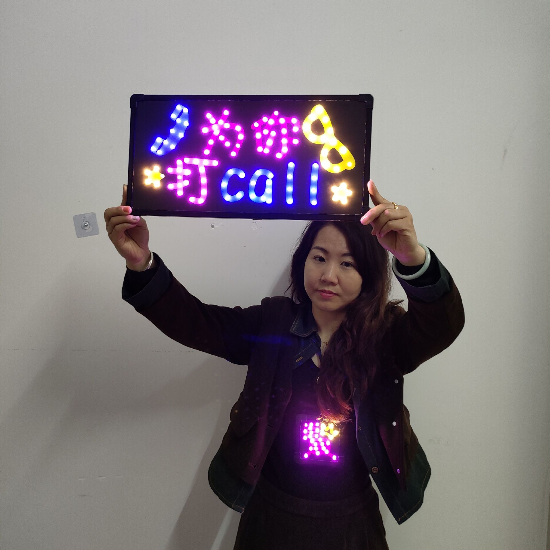 Led Light Sign School Class Graduation Blessing Inspirational Slogan Classmate Friendship Neon Light Glowing Hand Sign