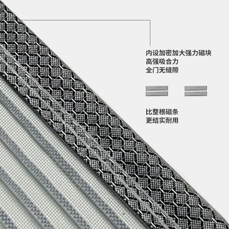 2024 New King Kong Net New Anti-Mosquito Door Curtain Magnetic Screen Door Summer Bedroom Door Self-Adhesive Free of Zhao Zhiwu