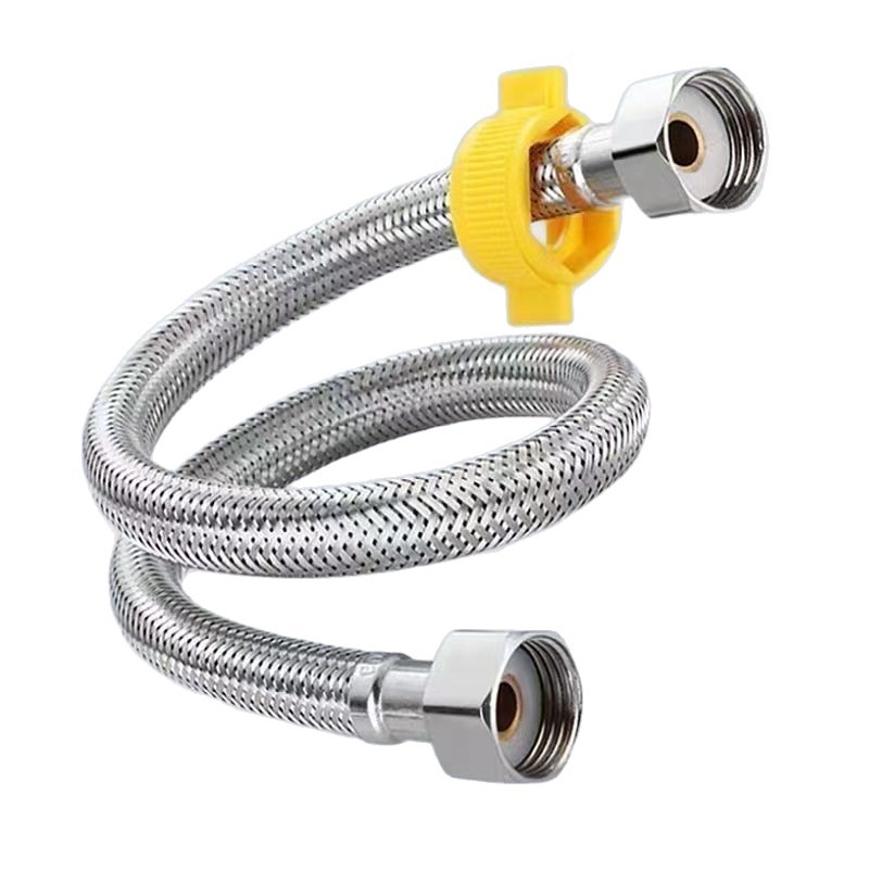 Water Inlet Hose Split Toilet Explosion-Proof 4 Stainless Steel Braided Household Water Heater Connection High-Pressure Faucet 304 Pipe