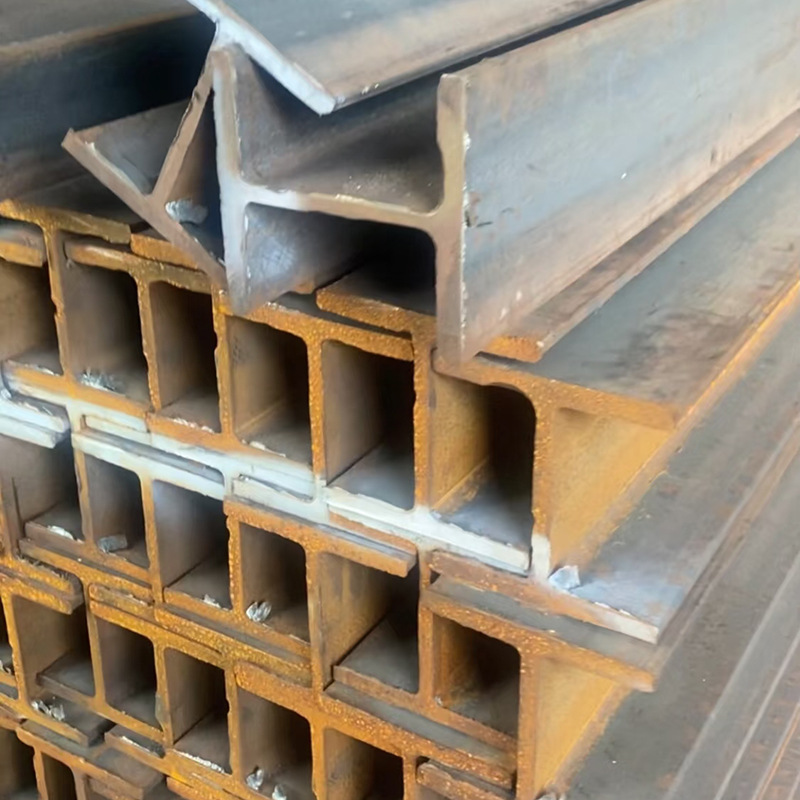 H-Shaped Steel Q235B Hot-Rolled Steel Structure Carport Bracket Black Material H-Shaped Steel Cutting and Punching Low-Alloy H-Shaped Steel