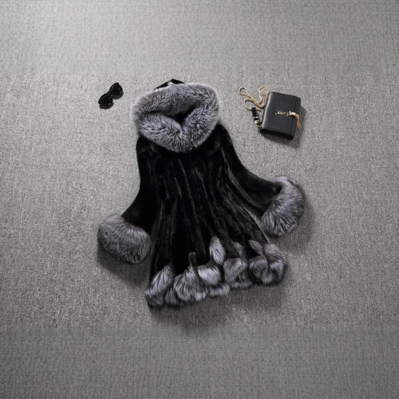 New Imitation Fur Artificial Fur Women's White Rabbit Fur Mink Winter Hooded Outwear Jacket Aliexpress