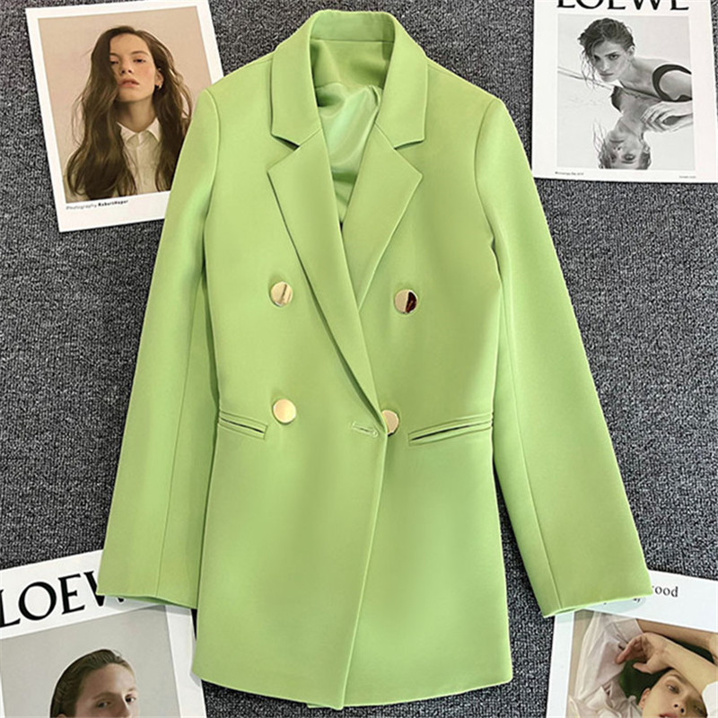 Candy Green Street Little Blazer Women's 2025 Spring and Autumn New Korean Style Internet Celebrity Temperament Small Casual