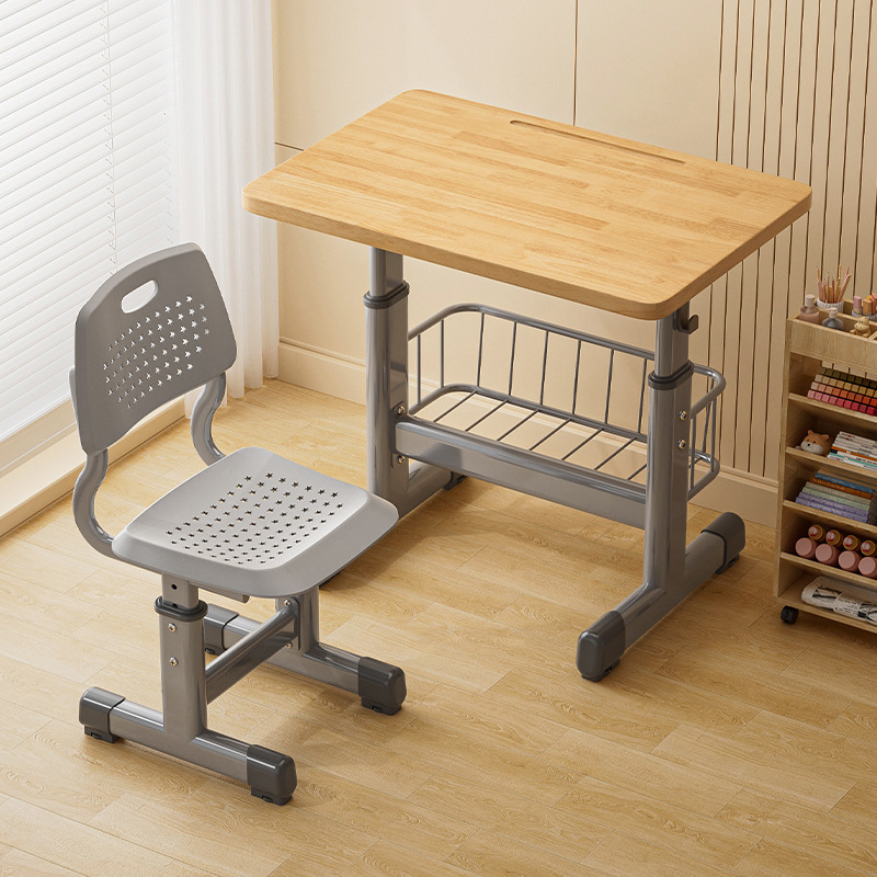 Столы и стулья из массива дерева, регулируемые, детские учебные столы, столы для репетиторства