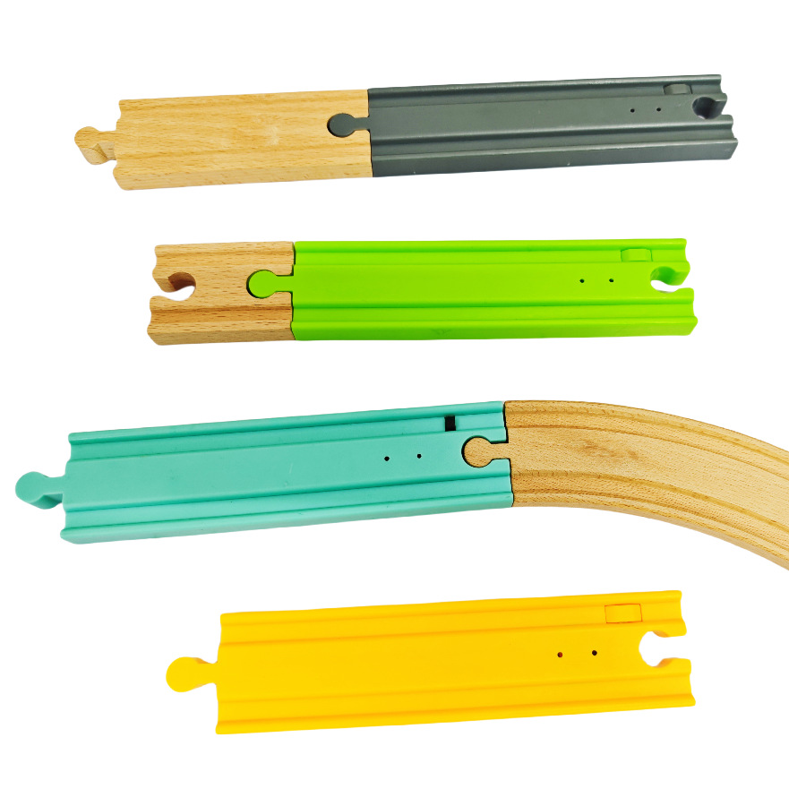 Электрический звуковой поезд с механизмом касания кнопки совместимый с деревянной железной дорогой игрушка для детей Xiyin Te