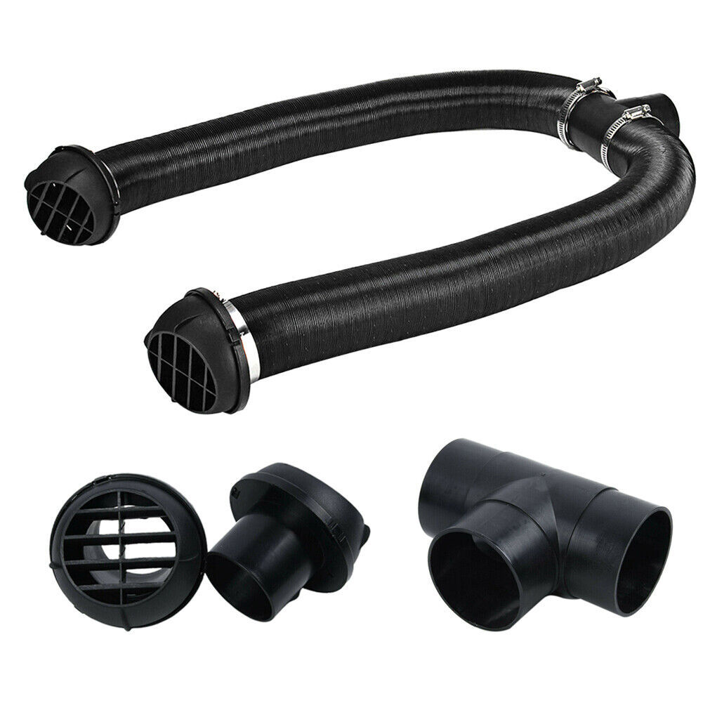60mm car heater pipe air duct T piece warm air vent ventilation hose jacket for parking heater warm air